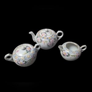Antique Nippon Handpainted 3 Piece Tea Set Rare Never Used